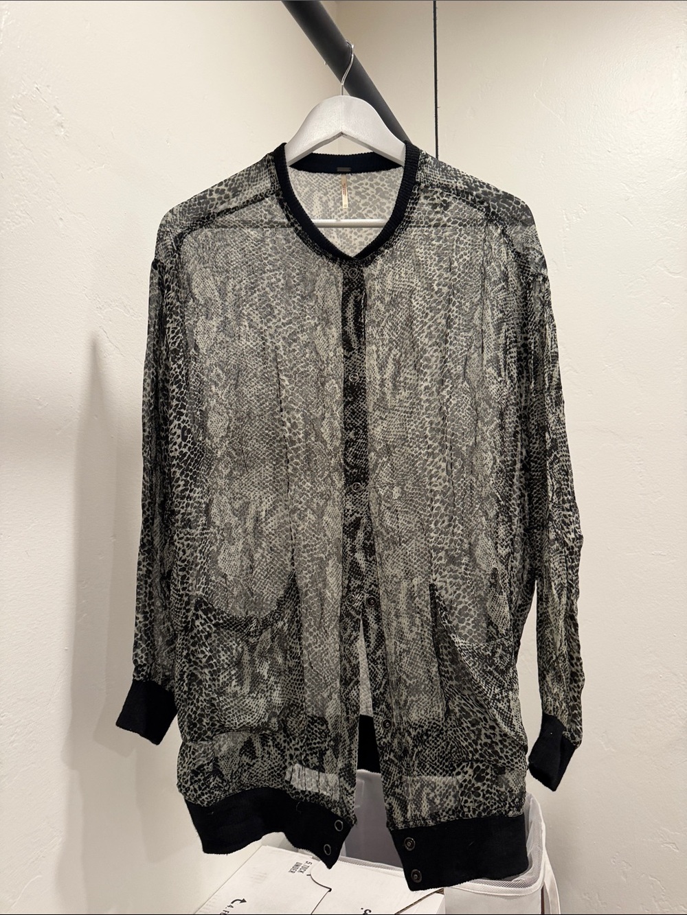 Free People Mesh Bomber